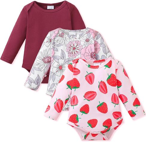 NZRVAWS Baby Boy Clothes Newborn Girl Outfits Toddler Short Long Sleeve Bodysuits 3 Pieces Romper Summer Preemie-18 Months in Kuwait