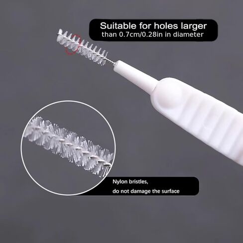 10-piece Multi-Functional Mini Cleaning Brush – Shower Head Cleaning Brush, mini Crevice Cleaner; Suitable for bathrooms, Kitchens, USB Ports, Keyboards, Small Holes, and Hard-to-Reach Areas. in Kuwait