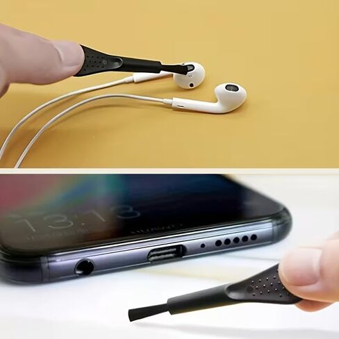 14Pcs Phone and Computer Cleaning Kits: Charging Port Brush, Speaker Hole Cleaner, Keyboard Tool, Mini Plunger for Smartphone, Tablet, Shower Head Unclogging, Plastic & Metal Device Maintenance in Kuwait