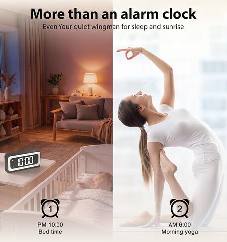 Gyliziex 2K Smart Clock Camera, 5G & 2.4G WiFi Security Camera for Home with Alarm, Full Color Mode, Motion Alert, Local Storage in Kuwait
