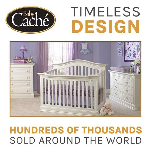 Baby Cache Montana 4 in 1 Convertible Baby Crib in Glazed White in Kuwait