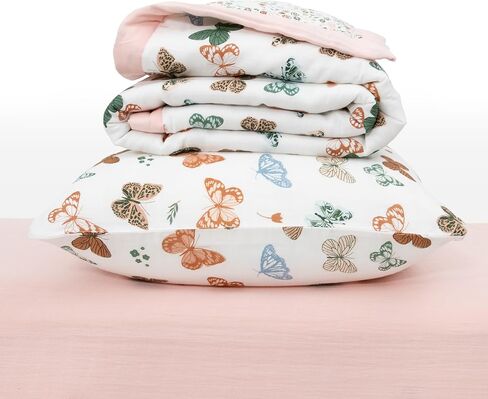 Little Unicorn Toddler Bedding 3-Piece Set | Super Soft & Breathable Muslin Fabric | for Convertible Cribs & Toddler Beds (Butterflies 2) in Kuwait