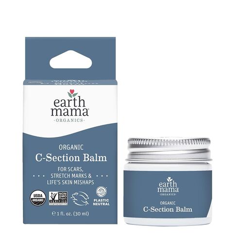 Earth Mama Organic C-Section Balm - 1 oz - Certified Organic by Oregon Tilth Scar Balm for C-Section Recovery in Saudi Arabia