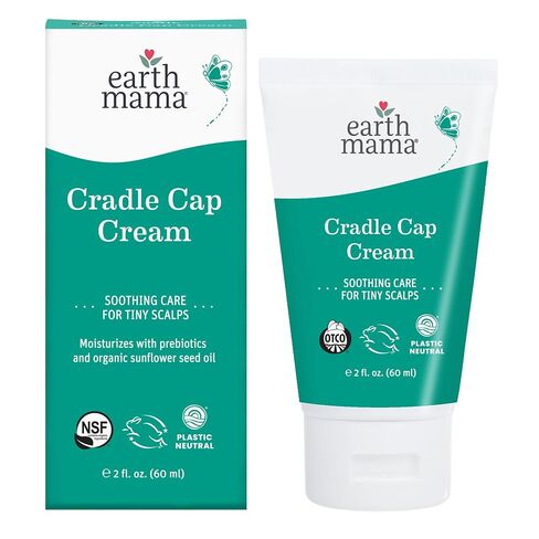 Earth Mama Cradle Cap Cream - 2 oz - Gentle Cream for Babies - Scalp Moisturizer to Help Soften Flakes - Cradle Cap Kit Essential in Saudi Arabia