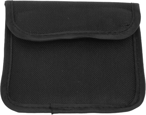 Diyeeni Nylon Lens Filter Carry Case, AntiShock Storage Bag for Filters Up to 82mm, Compact Black Pouch with Foam Interior for Camera Accessories in Kuwait