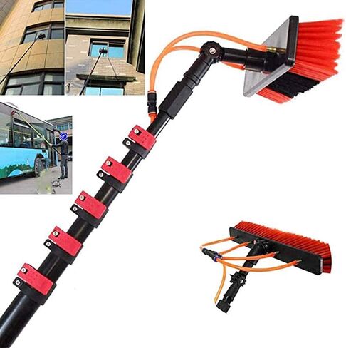 Window Cleaner Brush Set - Adjustable 3.6M to 11M (20FT/6M) Solar Panel Cleaning Tool for Effortless Outdoor Cleaning and Maintenance in Kuwait