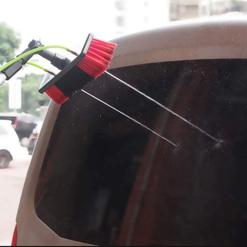 9M Window Cleaning Pole Kit with Hose Fed Brush, Ideal for Solar Panel Cleaning, 30cm Brush Head, Perfect for Home and Professal Use, Lightweight and in Kuwait