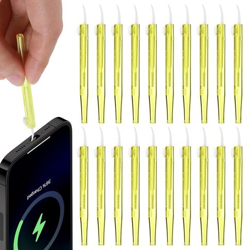 20Pc Charging Port Cleaner Dual Sided Brush Cell Phone Cleaning Kit | Anti-Clogging Phone Port Cleaning Kit, Mini Brushes Cleaner, for Phone Speaker and Receiver, Charging Port, Tablet Camera in Kuwait