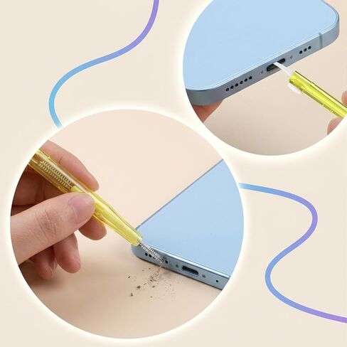 20Pc Charging Port Cleaner Dual Sided Brush Cell Phone Cleaning Kit | Anti-Clogging Phone Port Cleaning Kit, Mini Brushes Cleaner, for Phone Speaker and Receiver, Charging Port, Tablet Camera in Kuwait