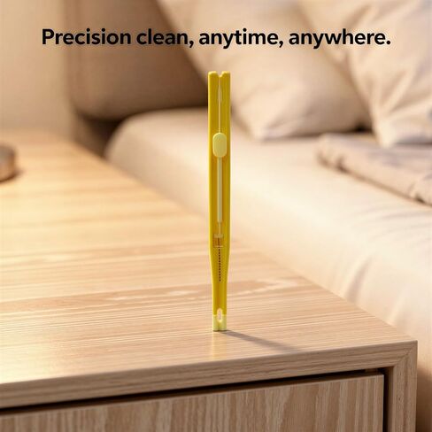 Small Hole Cleaning Brush, 2.68 in 68 mm Mobile Phone Cleaner, Double Ended Retractable Tool with Hook and Soft Bristles, 0.6 mm+ Gap Cleaner for Charging Port, Speaker, Shower Head, Earbuds in Kuwait