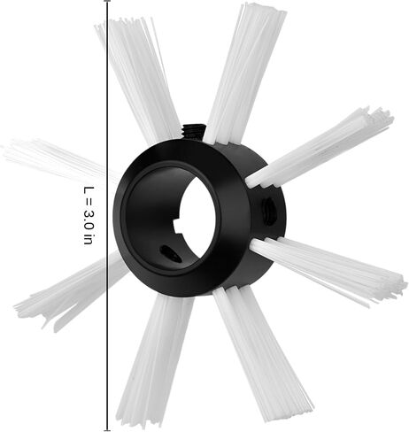 17mm Borescope Camera Cleaning Brush, Compatible with 50-100 mm (2.0-4.0 in) Drain Duct Inspection, Flexible Plumbing Borescope Camera Brush, 8 Bristle Centering Guide, 18 mm Internal Diameter in Kuwait