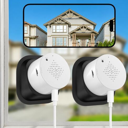 Septekon 2K Window Security Camera, 2.4G & 5G WiFi, No-Drill 18° Tilt Mount | Stick on Window Cameras for Home Security, Color Night Vision, AI Human Detection, Anti-Glare in Saudi Arabia