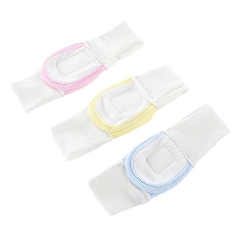 VANZACK 3pcs Adjustable Cotton Diaper Fasteners Elastic Reusable Diaper Fixing Tape for Boys and Blue Yellow Pink Soft Comfortable Belts in Kuwait