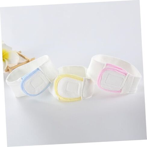 VANZACK 3pcs Adjustable Cotton Diaper Fasteners Elastic Reusable Diaper Fixing Tape for Boys and Blue Yellow Pink Soft Comfortable Belts in Kuwait
