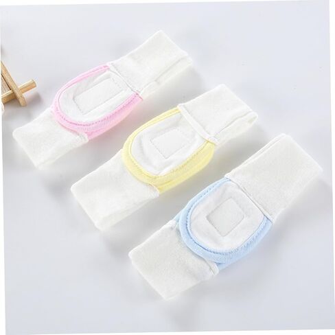 VANZACK 3pcs Adjustable Cotton Diaper Fasteners Elastic Reusable Diaper Fixing Tape for Boys and Blue Yellow Pink Soft Comfortable Belts in Kuwait