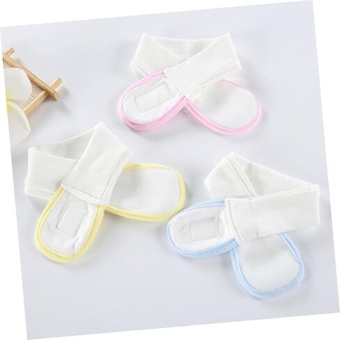 3pcs Adjustable Diaper Fixing Tape Cotton Stretchable Belt for Boys and Soft Comfortable Reusable Diaper Strips in Blue Yellow Pink in Kuwait