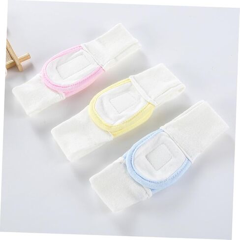 SUPVOX 3pcs Adjustable Cotton Diaper Fasteners Elastic Safety Fixing Belt Lightweight Comfortable Diaper Strips for Boys and Blue Yellow Pink in Kuwait