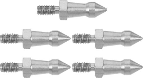 Kisangel 5pcs Camera Tripod Spike Feet, 1/4 Inch Stainless Steel Threaded Tripod Support Spikes, Universal Non Slip Leg Support Studs for Camera Stand in Kuwait