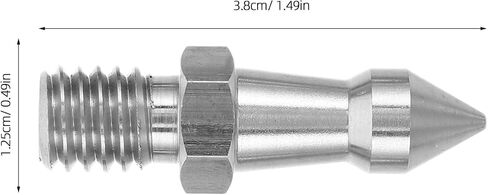 Kisangel 5pcs Camera Tripod Spike Feet, 3/8 Inch Stainless Steel Threaded Tripod Support Spikes, Universal Non Slip Leg Support Studs for Camera Stand in Kuwait