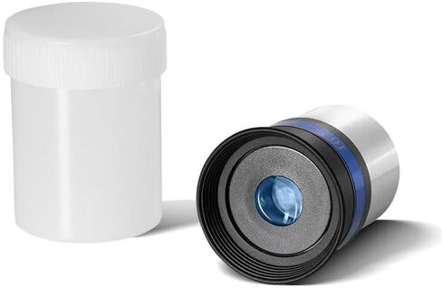 10mm 62° Aspherical Telescope Eyepiece, 1.25" Interface, Wide Field of View Telescope Accessory for Astronomy Observation (Black) in Kuwait