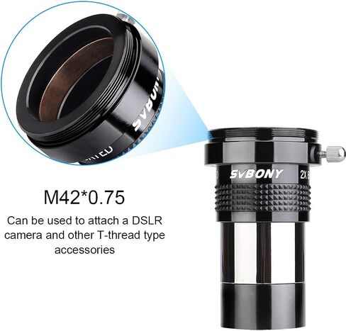 SVBONY Telescope Eyepiece Bundle with SV137 2X Barlow Lens in Kuwait