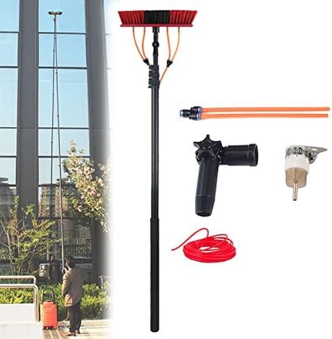 Glass Cleaning Brush Household Water Supply Telescopic Pole Kit Solar Panel Rotating Brush Solar Photovoltaic Panels，Water Fed Telesbrush, Window and Solar Cleaning Pole in Kuwait