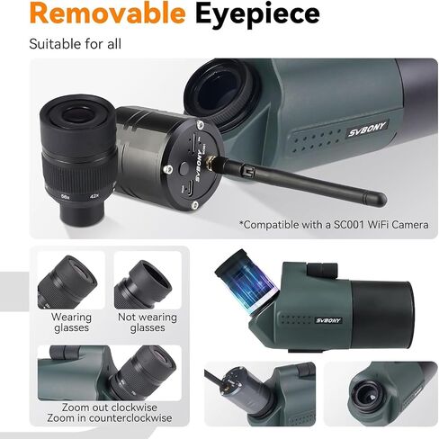 SVBONY SV41pro Mak Spotting Scopes Bundle SC001 WiFi Spotting Scope Camera in Kuwait