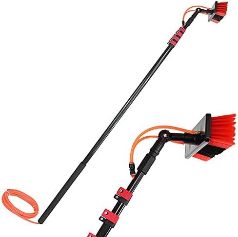 Glass Cleaning Brush Household Water Supply Telescopic Pole Kit Solar Panel Rotating Brush Solar Photovoltaic Panels，Window Cleaning Rod, Telescopic Brush, Solar Panel Cl in Kuwait
