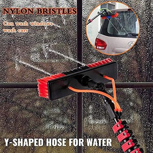 Glass Cleaning Brush Household Water Supply Telescopic Pole Kit Solar Panel Rotating Brush Solar Photovoltaic Panels，Window Cleaning Rod, Telescopic Brush, Solar Panel Cl in Kuwait