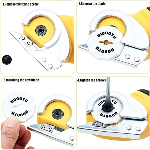 DOOOYU 2 PCS Ceramic Rotary Replacement Blades for Worx Zipsnip | Cardboard Cutter Electric Blade For Fanttik C10, Anti-Static Rust-Free Sharp Cutting in Kuwait