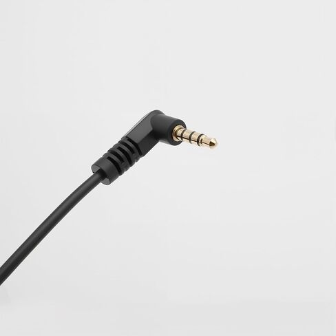 3.5mm Male to Male Microphone Attenuator Cable, TRS Line-in to Mic-Level Adapter Cable Suitable for DSLR & HDSLR Cameras, Gold-Plated Connectors, Straight & Right Angle, 8" in Kuwait