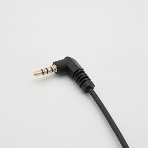 3.5mm Male to Male Microphone Attenuator Cable, TRS Line-in to Mic-Level Adapter Cable Suitable for DSLR & HDSLR Cameras, Gold-Plated Connectors, Straight & Right Angle, 8" in Kuwait