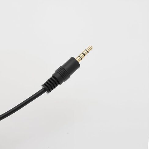 3.5mm Male to Male Microphone Attenuator Cable, TRS Line-in to Mic-Level Adapter Cable Suitable for DSLR & HDSLR Cameras, Gold-Plated Connectors, Straight & Right Angle, 8" in Kuwait