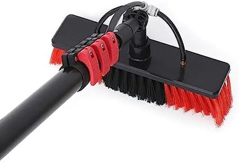 Glass Cleaning Brush Household Water Supply Telescopic Pole Kit Solar Panel Rotating Brush Solar Photovoltaic Panels，Cleaning Brush 3.6-10.8M Water Fed Telescopic Brush,W in Kuwait
