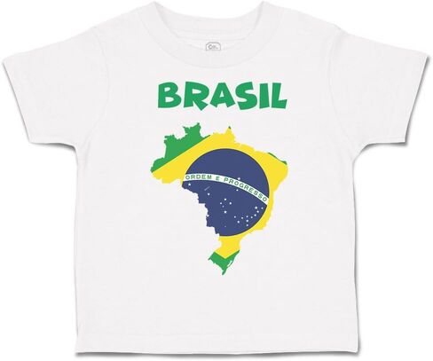 Toddler T-Shirt Brazil Brazil Cotton Brazil Boy & Girl Clothes Baby Funny Tee in Kuwait