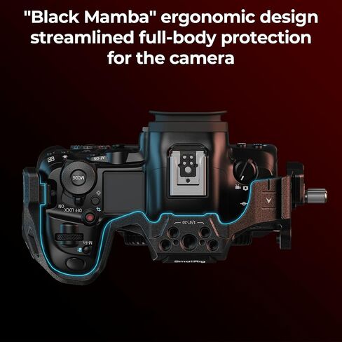 SMALLRIG Black Mamba Camera Cage for Canon R5 Mark II+ Cable Clamp for HDMI & USB-C in Kuwait