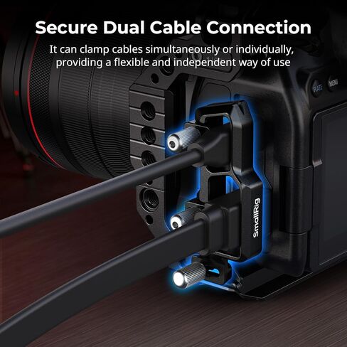 SMALLRIG Black Mamba Camera Cage for Canon R5 Mark II+ Cable Clamp for HDMI & USB-C in Kuwait