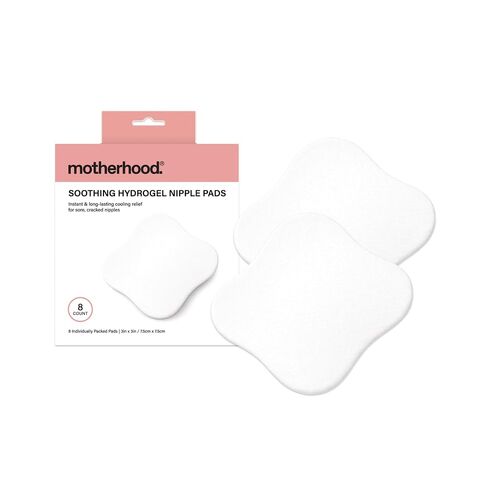 Motherhood Maternity Hydrogel Nipple Pads for Breastfeeding – Cooling Relief for Sore, Cracked Nipples, Soothing & Protective Gel Pads, Individually Wrapped, 8 Count in Kuwait