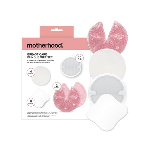 Motherhood Maternity Breastfeeding Essentials Kit – New Mom Gift Set with Nipple Pads, Nursing Pads & Breast Therapy Packs, Postpartum Care Bundle for Pumping & Nursing in Kuwait