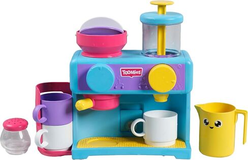 Toomies Bizak 30693547 Bathtub Coffee Maker with All Kinds of Accessories Such as Three Cups, Sugar Bowl, frother, Recommended for Children from 18 Months in Kuwait