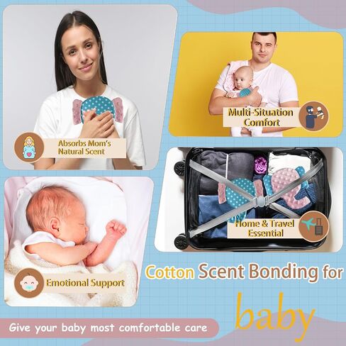 2 Packs Scent Bonding NICU Bonding Animal Nicu Baby Essentials Infant or Preemie Helps with NICU Separated from Caregivers NICU Gifts in Kuwait