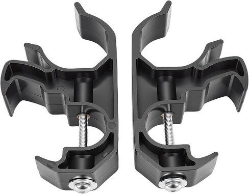 RiToEasysports 2PCS Flashlight Mounting Bracket ABS Flashlight Holder Mount No Drill Easy Install Black for Unlimited 4 Door JL 2018 2025 Interior Tool Access in Kuwait