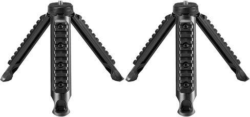 2Pcs Portable Flashlight Tripod Stand Lightweight Pocket Light Bracket Foldable Three-Leg Base for Outdoor Camping Hiking Night Photography Pack of 2 in Kuwait