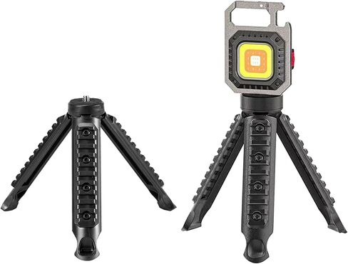 2Pcs Portable Flashlight Tripod Stand Lightweight Pocket Light Bracket Foldable Three-Leg Base for Outdoor Camping Hiking Night Photography Pack of 2 in Kuwait