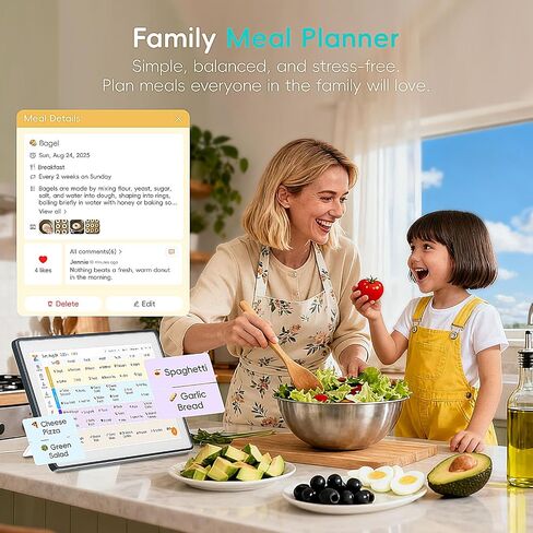 Westsee Digital Calendar Frame 1080P HD IPS Touch Screen, Smart Family Planner, Hearth Display Digital Calendar Wall & Desk Mountable for Seamless Scheduling (15.6 Inch Gery) in Kuwait