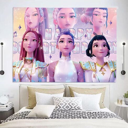 Anime Birthday Backdrop, Cute Cartoon Backdrop, Birthday Party Photo Backdrops, Top Choice for Photography in Kuwait