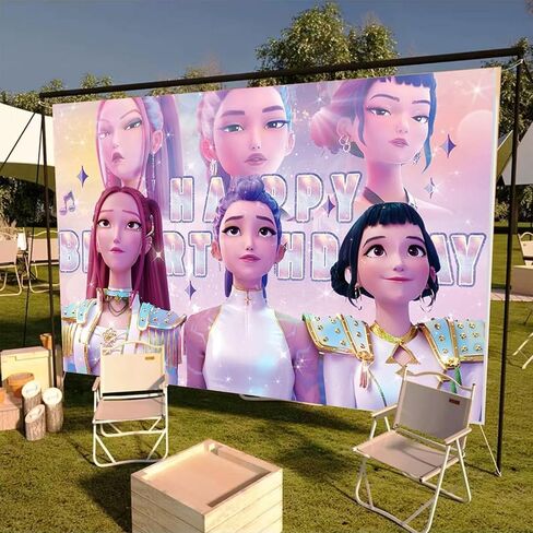 Anime Birthday Backdrop, Cute Cartoon Backdrop, Birthday Party Photo Backdrops, Top Choice for Photography in Kuwait