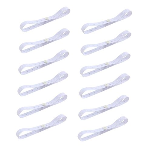 Totority 12pcs Adjustable Diaper Buckles for Elastic Diaper Fastening Straps with Easy Buckle Design Comfortable Waistband for Newborn Cloth Flexible for Nursery Use in Kuwait