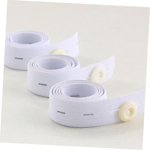 Totority 12pcs Adjustable Diaper Buckles for Elastic Diaper Fastening Straps with Easy Buckle Design Comfortable Waistband for Newborn Cloth Flexible for Nursery Use in Kuwait