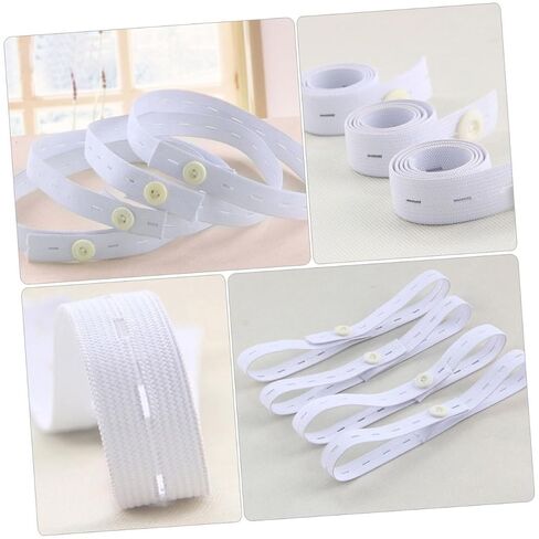 Totority 12pcs Adjustable Diaper Buckles for Elastic Diaper Fastening Straps with Easy Buckle Design Comfortable Waistband for Newborn Cloth Flexible for Nursery Use in Kuwait